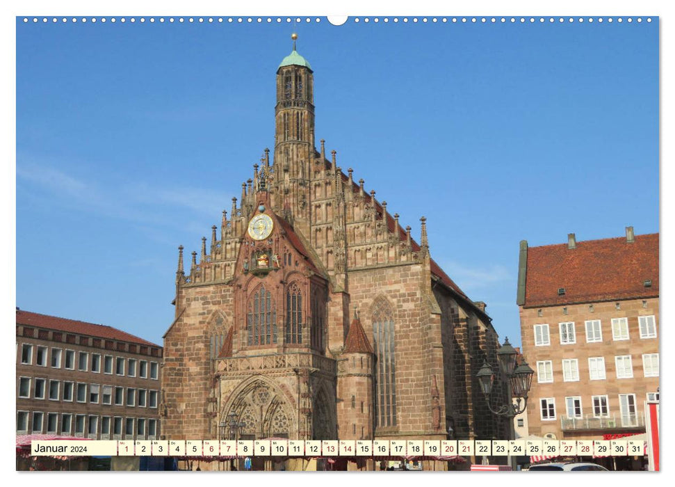 Unterwegs in Nürnbergs Altstadt (CALVENDO Wandkalender 2024)