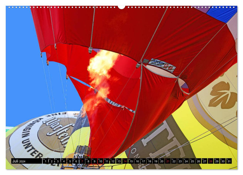 Ballonfahren - Die Stille nach dem Start (CALVENDO Premium Wandkalender 2024)