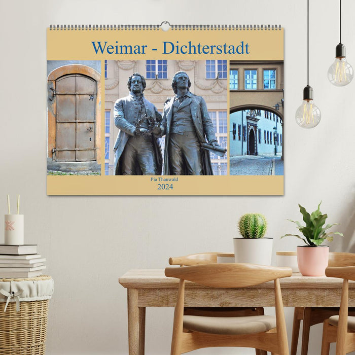 Weimar - Dichterstadt (CALVENDO Wandkalender 2024)