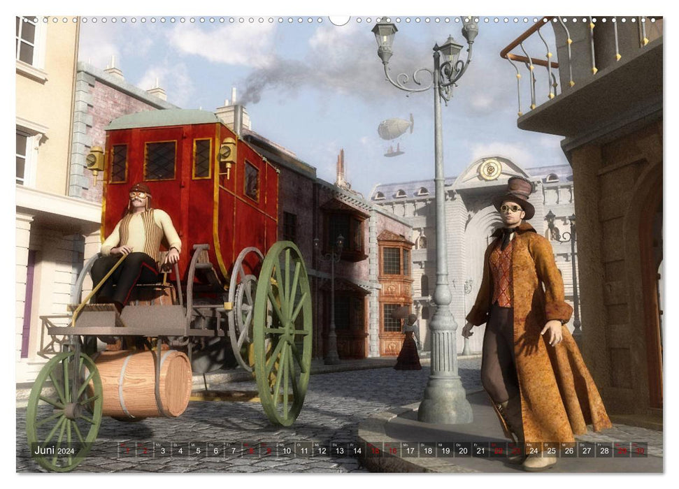 Steampunk Träume (CALVENDO Premium Wandkalender 2024)