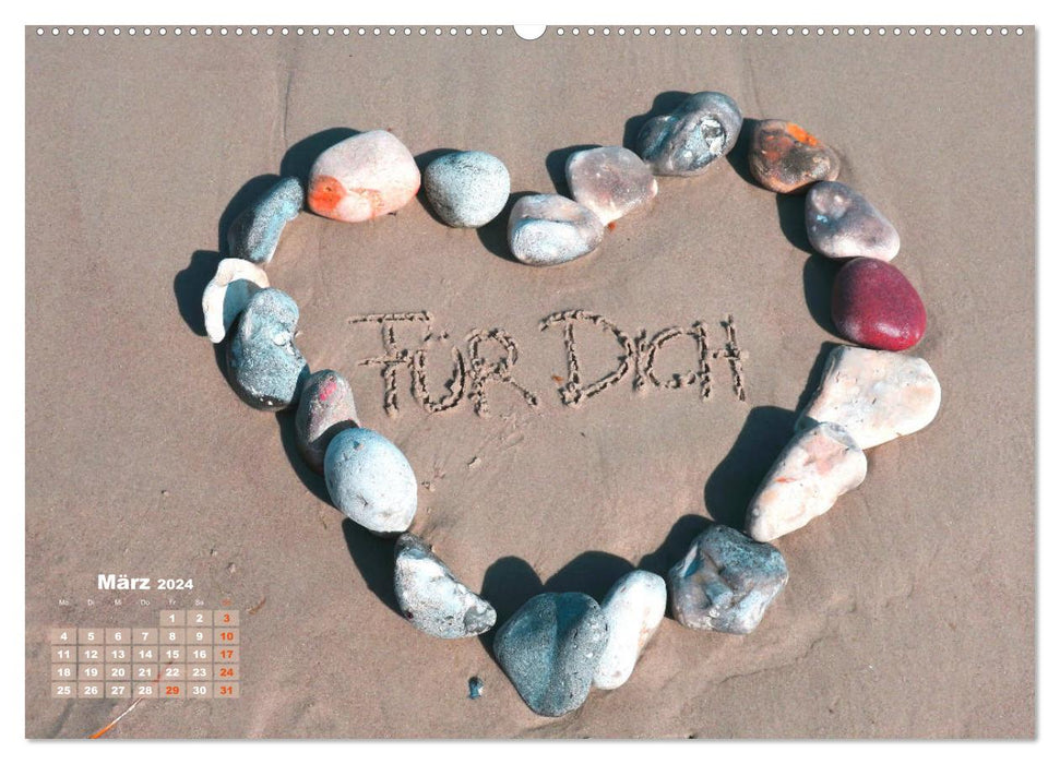 Für Dich! - Eine Liebeserklärung auf steinisch (CALVENDO Premium Wandkalender 2024)