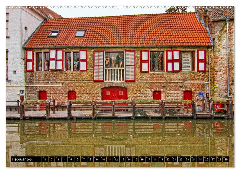 Stadtansichten Brügge - das Venedig des Nordens (CALVENDO Premium Wandkalender 2024)