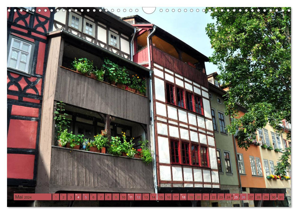 Erfurt - Landeshauptstadt mit historischer Altstadt (CALVENDO Wandkalender 2024)