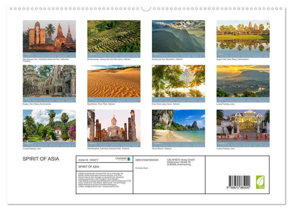 Spirit of Asia (CALVENDO Premium Wandkalender 2024)