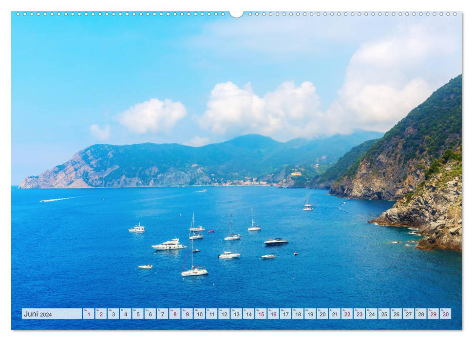 Cinque Terre - Fünf malerische Dörfer an der ligurischen Küste (CALVENDO Premium Wandkalender 2024)