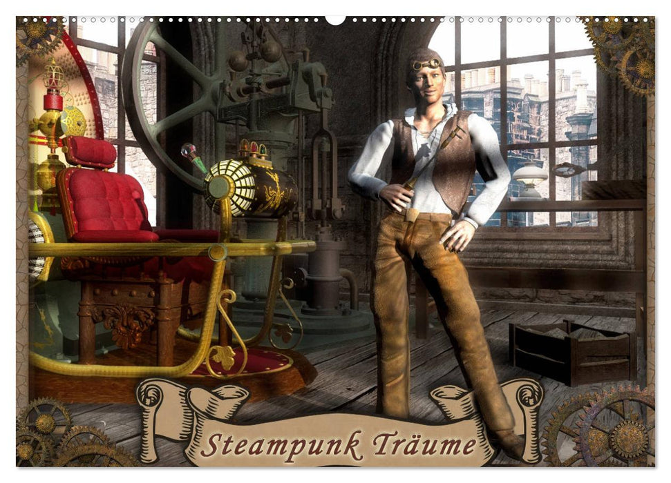 Steampunk Träume (CALVENDO Wandkalender 2024)