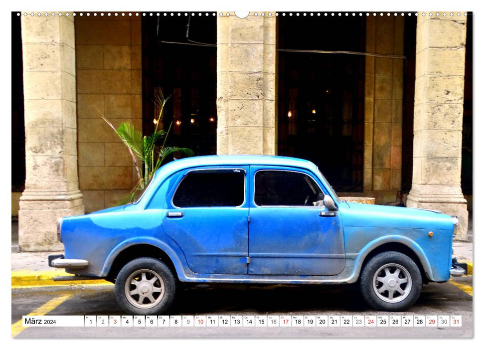 Italian Classics - FIAT-Legenden in Kuba (CALVENDO Premium Wandkalender 2024)