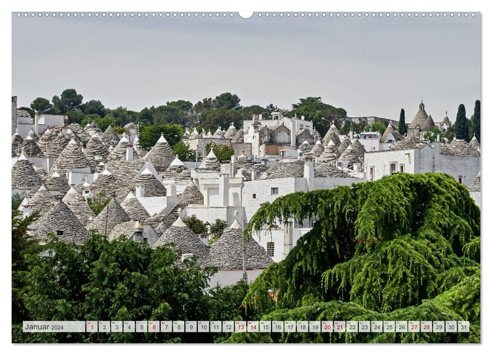 Apulien mit Matera (CALVENDO Premium Wandkalender 2024)