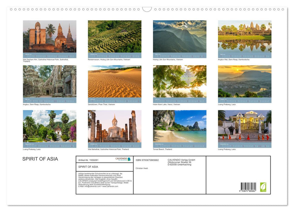 Spirit of Asia (CALVENDO Wandkalender 2024)