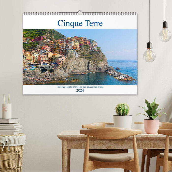 Cinque Terre - Fünf malerische Dörfer an der ligurischen Küste (CALVENDO Wandkalender 2024)