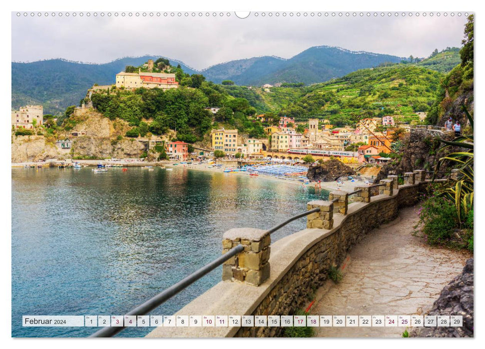 Cinque Terre - Fünf malerische Dörfer an der ligurischen Küste (CALVENDO Wandkalender 2024)
