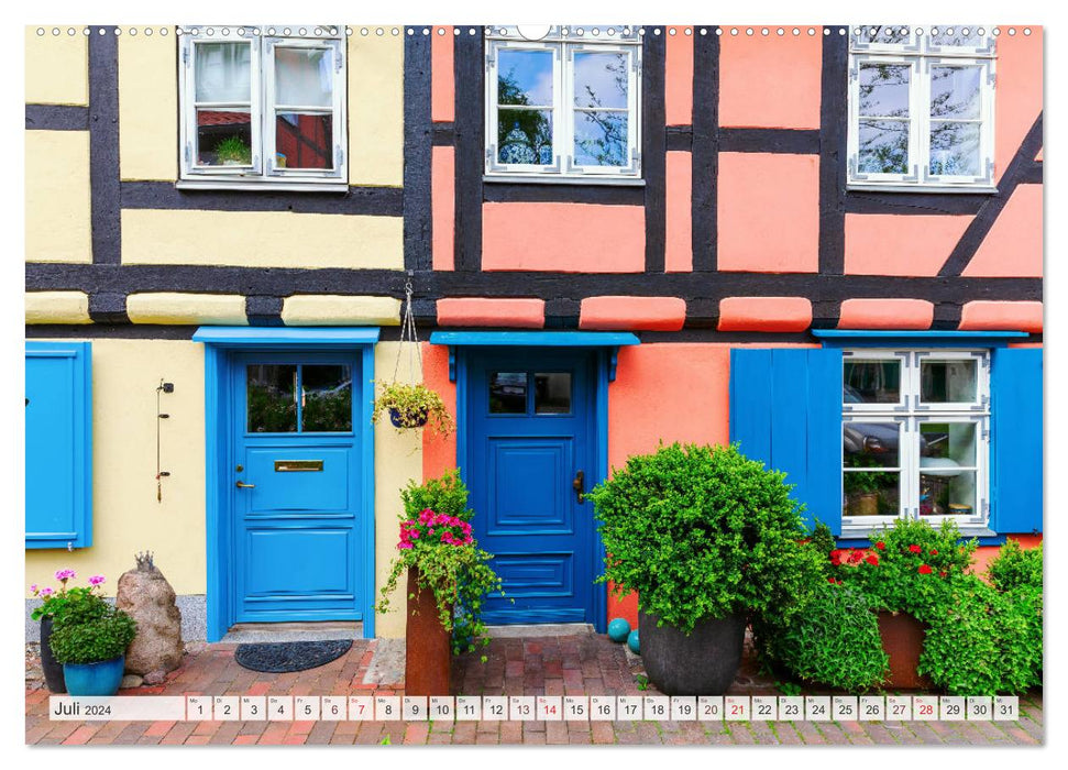 Stralsund - die historische Hansestadt an der Ostsee (CALVENDO Premium Wandkalender 2024)