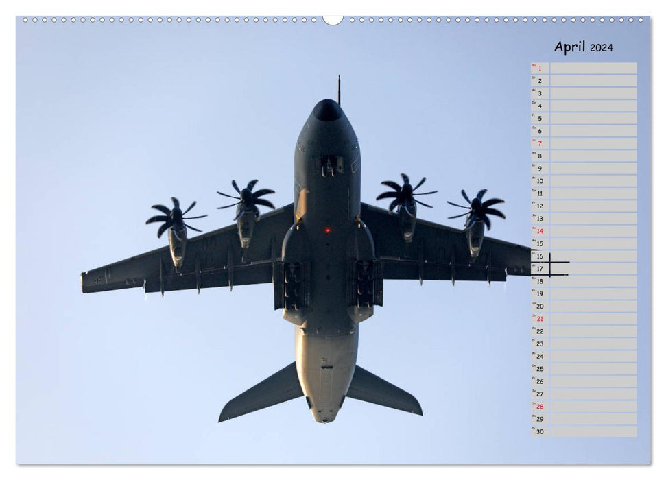 Flugzeuge – Starts und Landeanflüge Geburtstagsplaner (CALVENDO Wandkalender 2024)