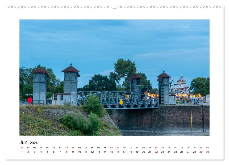 Blue Times - Magdeburg (CALVENDO Wandkalender 2024)