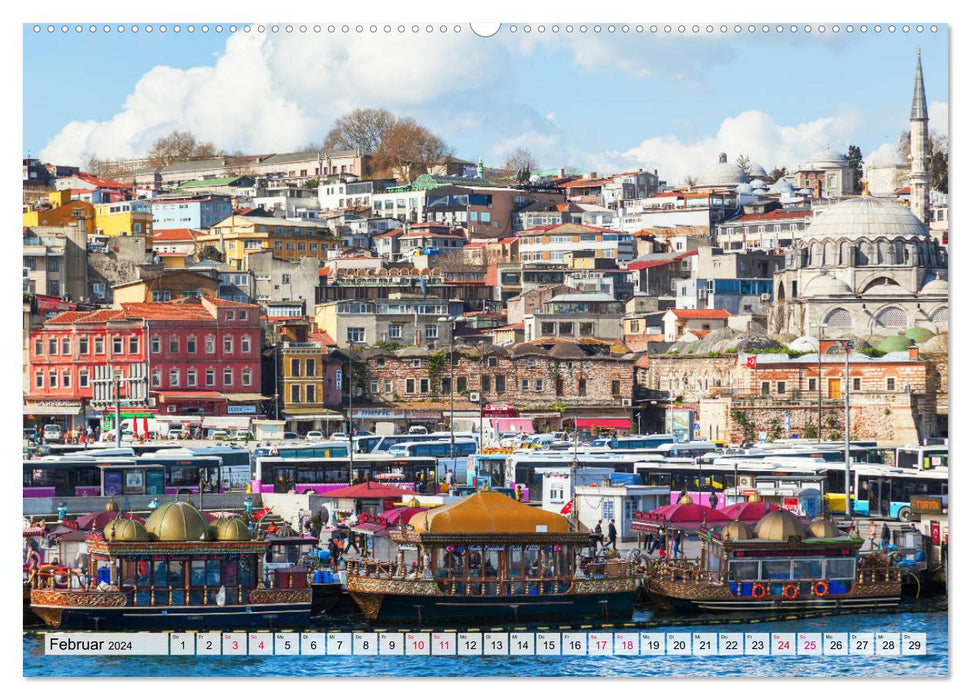 Istanbul - die Stadt zwischen zwei Welten (CALVENDO Premium Wandkalender 2024)