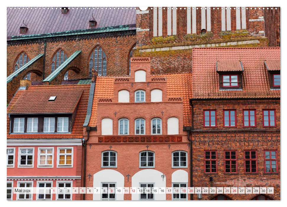 Stralsund - die historische Hansestadt an der Ostsee (CALVENDO Wandkalender 2024)