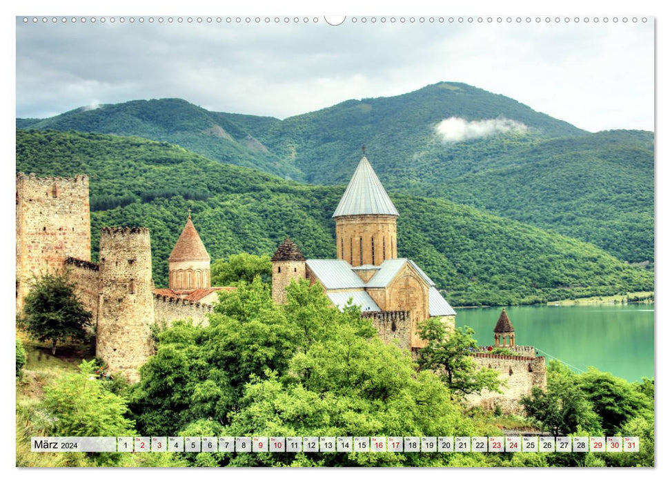 Georgien - Kirchen Klöster Kaukasus (CALVENDO Wandkalender 2024)
