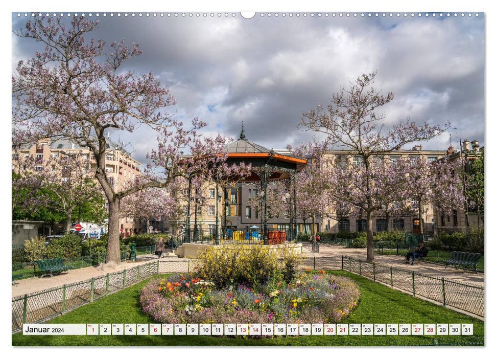 Frühling in Paris (CALVENDO Premium Wandkalender 2024)