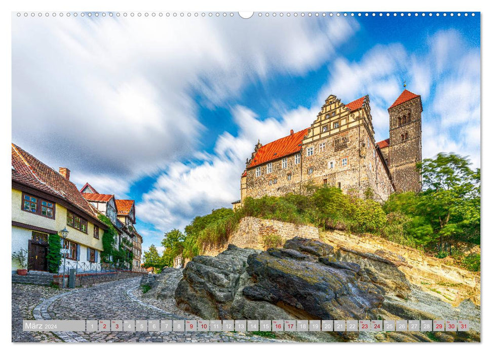Quedlinburg - 1000 Jahre Geschichte im Harz (CALVENDO Premium Wandkalender 2024)