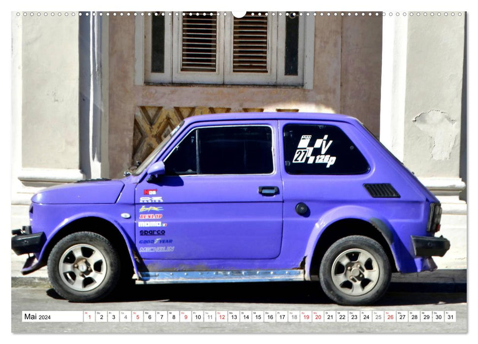 Polski Fiat 126p - Kult auf Kuba (CALVENDO Wandkalender 2024)
