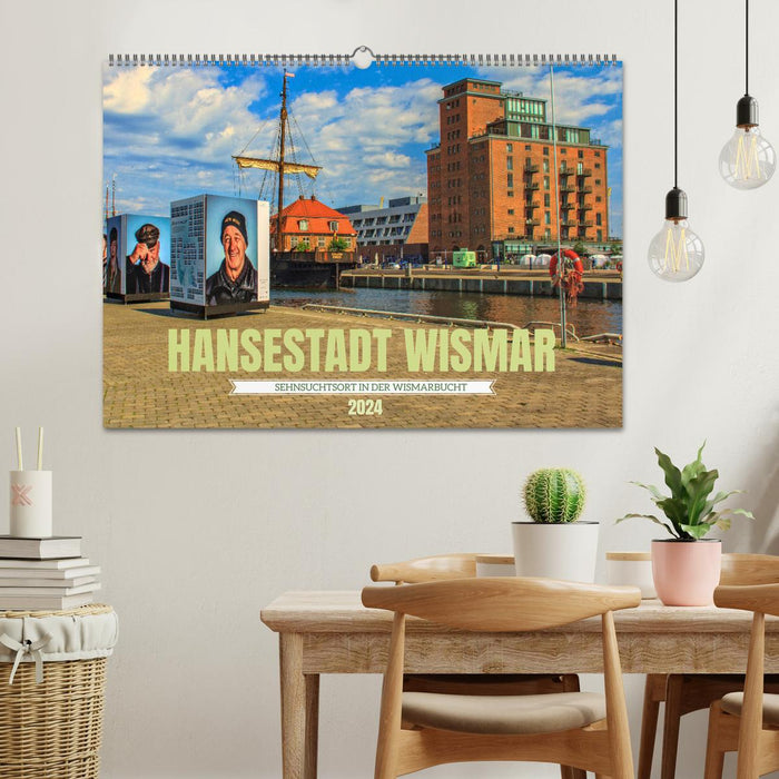 Hansestadt Wismar - Sehnsuchtsort in der Wismarbucht (CALVENDO Wandkalender 2024)
