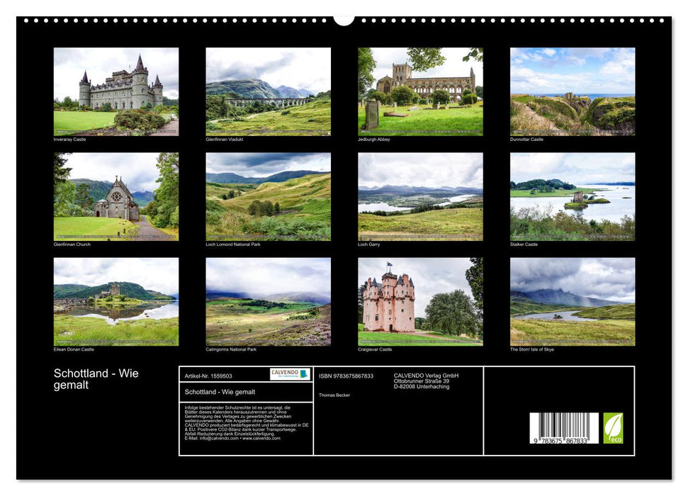 Schottland - Wie gemalt (CALVENDO Premium Wandkalender 2024)