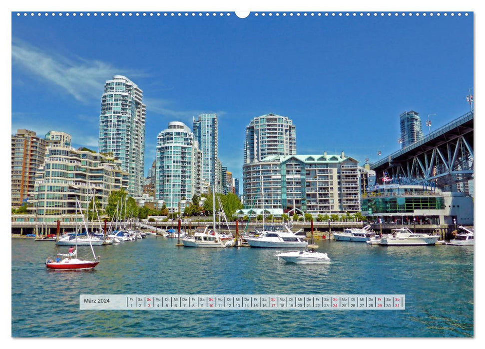 Vancouver Kanada 2024 (CALVENDO Premium Wandkalender 2024)