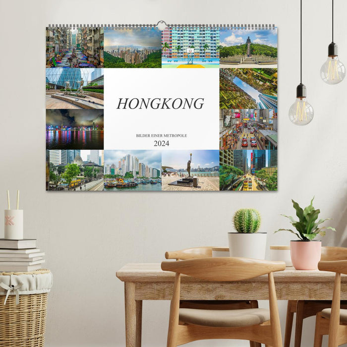 Hongkong Bilder einer Metropole (CALVENDO Wandkalender 2024)