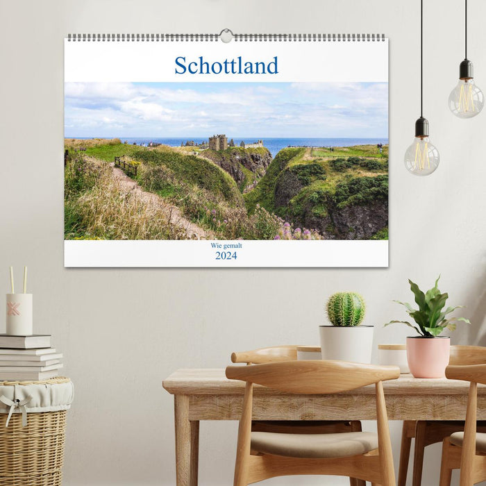 Schottland - Wie gemalt (CALVENDO Wandkalender 2024)