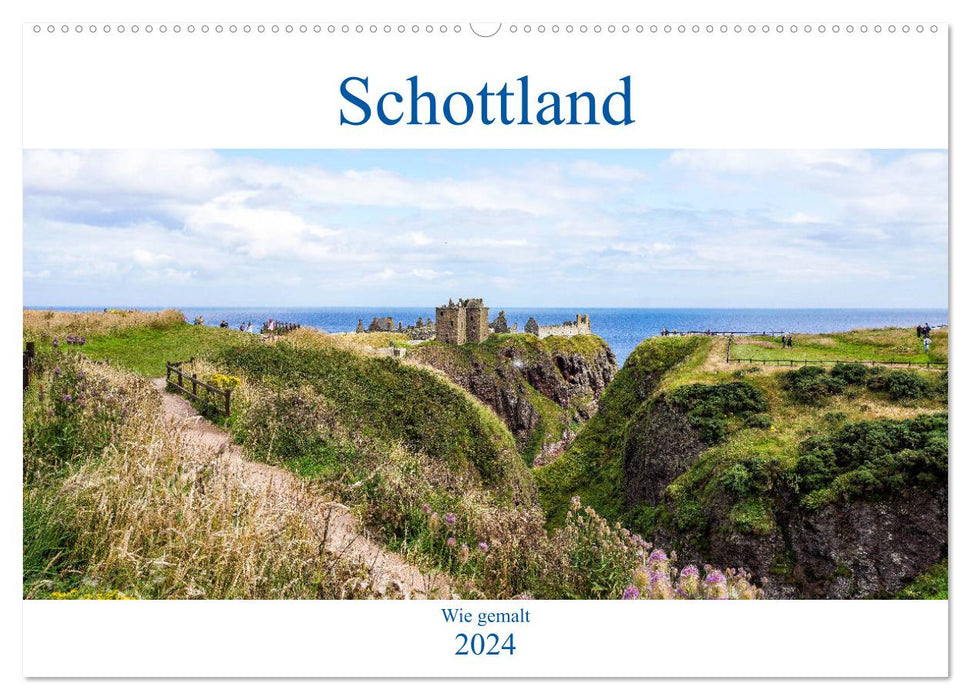 Schottland - Wie gemalt (CALVENDO Wandkalender 2024)