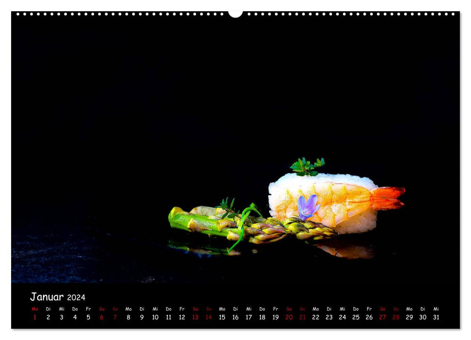 Für Genießer, Foodfotografie FINE ART (CALVENDO Premium Wandkalender 2024)