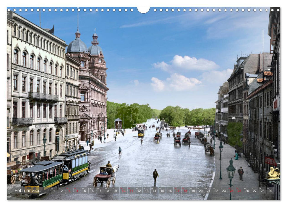 Hamburg zur Kaiserzeit - Fotos neu restauriert und koloriert (CALVENDO Wandkalender 2024)