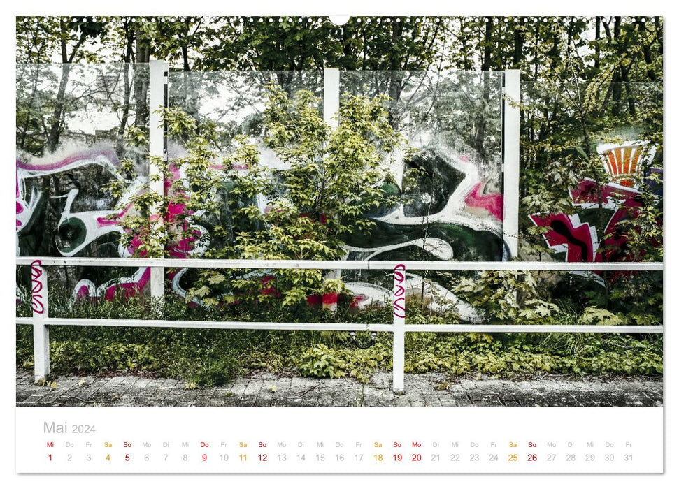 GRAFFITI GARTEN (CALVENDO Premium Wandkalender 2024)
