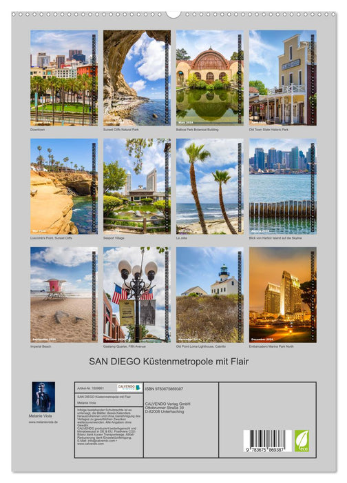 SAN DIEGO Küstenmetropole mit Flair (CALVENDO Premium Wandkalender 2024)