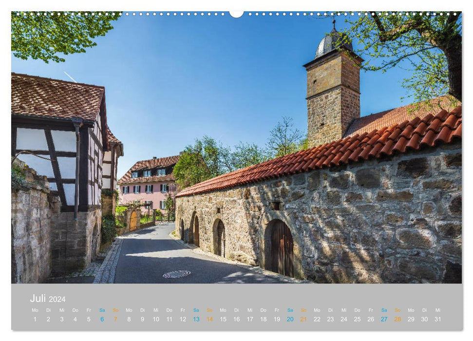 Haßberge - Burgen und Burgruinen (CALVENDO Premium Wandkalender 2024)