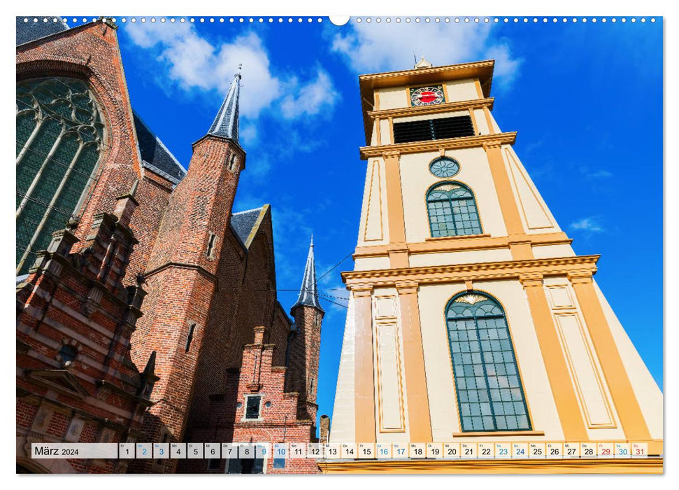 Enkhuizen - historische Hafenstadt am Ijsselmeer (CALVENDO Premium Wandkalender 2024)