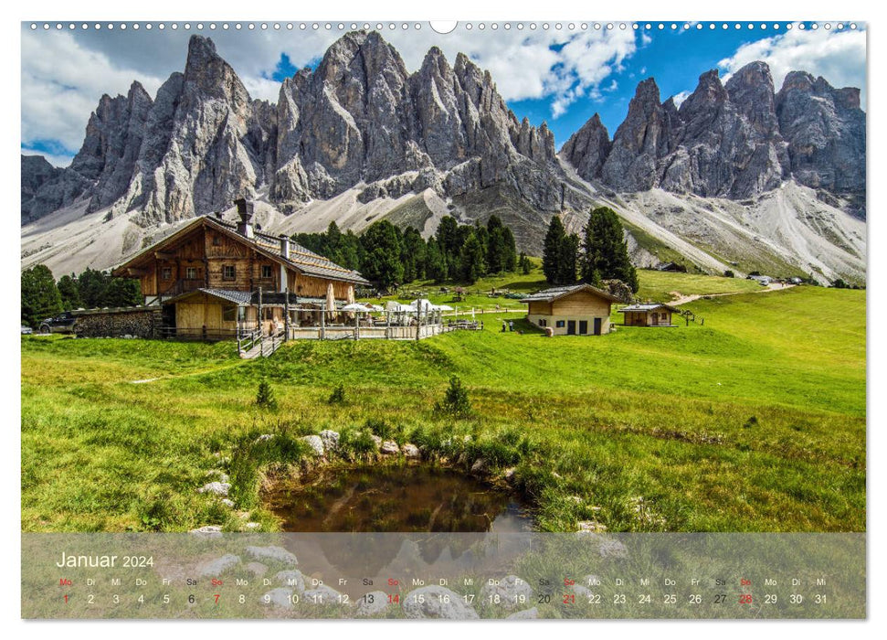 Dolomiten - Bezaubernde Giganten (CALVENDO Premium Wandkalender 2024)