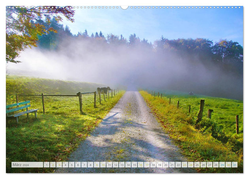 Wunderschönes Oberbayern (CALVENDO Wandkalender 2024)