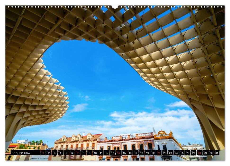 Sevilla - Impressionen aus dem Herzen Andalusiens (CALVENDO Premium Wandkalender 2024)