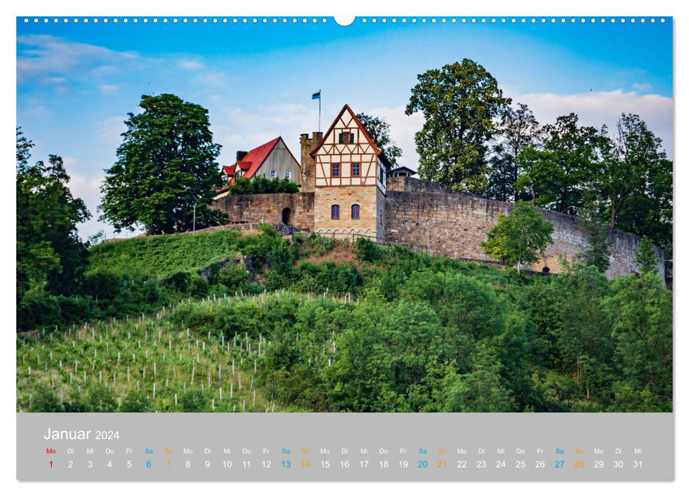 Haßberge - Burgen und Burgruinen (CALVENDO Wandkalender 2024)
