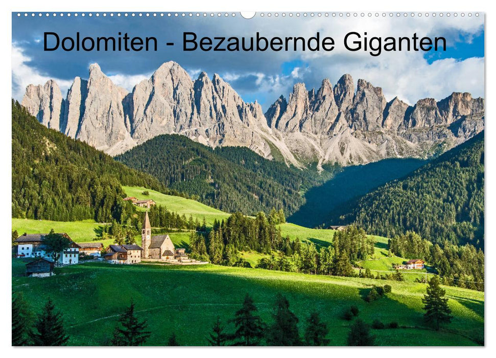 Dolomiten - Bezaubernde Giganten (CALVENDO Wandkalender 2024)