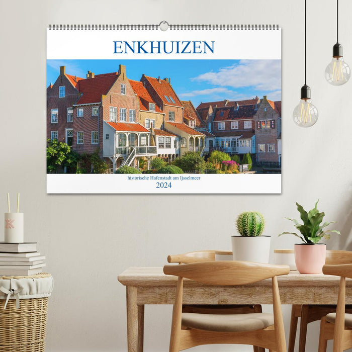 Enkhuizen - historische Hafenstadt am Ijsselmeer (CALVENDO Wandkalender 2024)