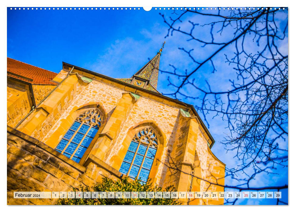 Kornwestheim - Impressionen einer Kreisstadt (CALVENDO Premium Wandkalender 2024)