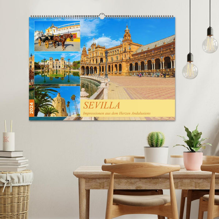 Sevilla - Impressionen aus dem Herzen Andalusiens (CALVENDO Wandkalender 2024)
