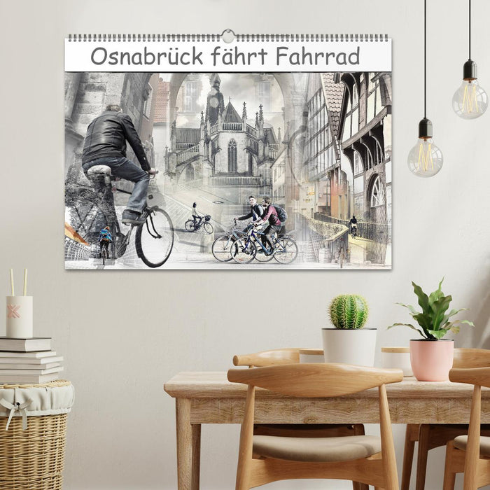 Osnabrück fährt Fahrrad (CALVENDO Wandkalender 2024)