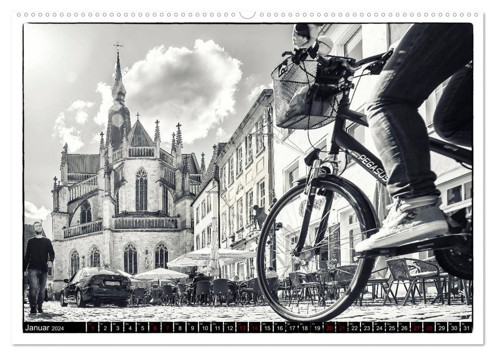 Osnabrück fährt Fahrrad (CALVENDO Wandkalender 2024)