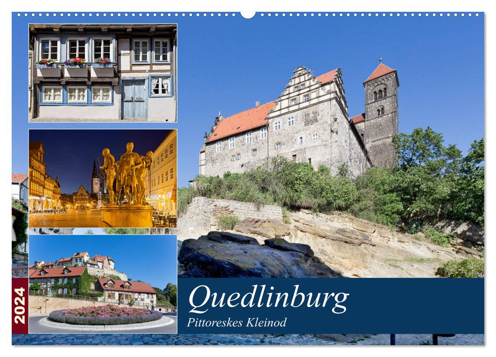 Quedlinburg - Pittoreskes Kleinod (CALVENDO Wandkalender 2024)