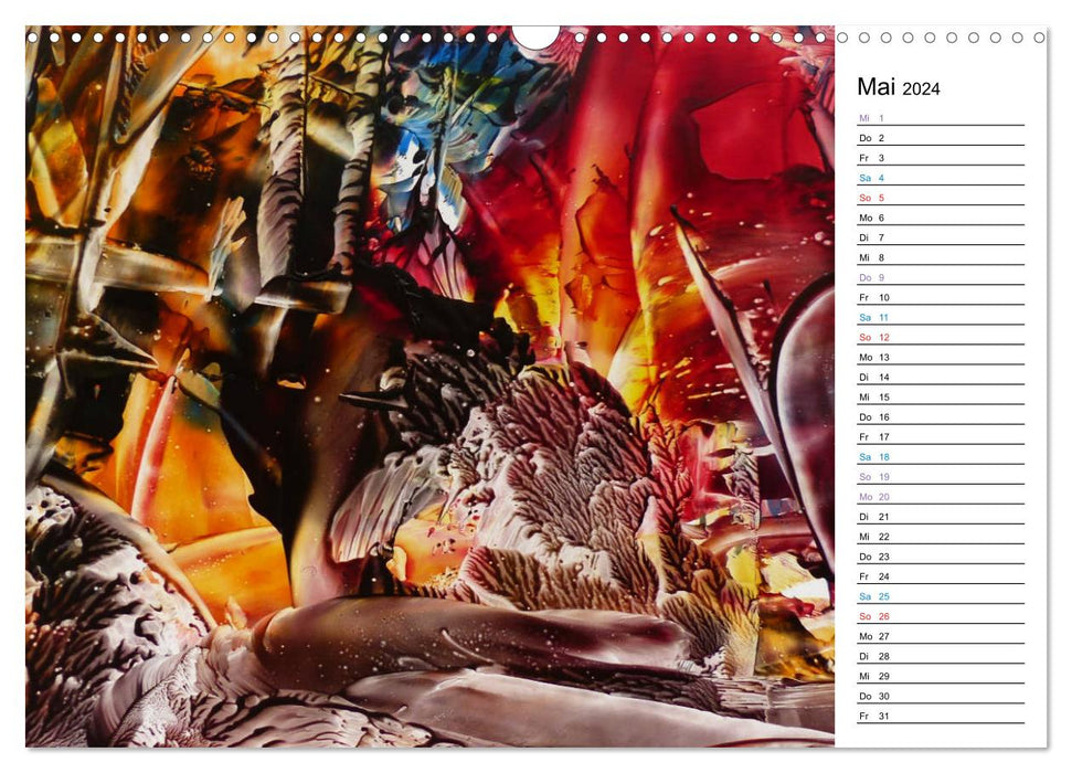Kalender / Fantastische Encaustic (CALVENDO Wandkalender 2024)