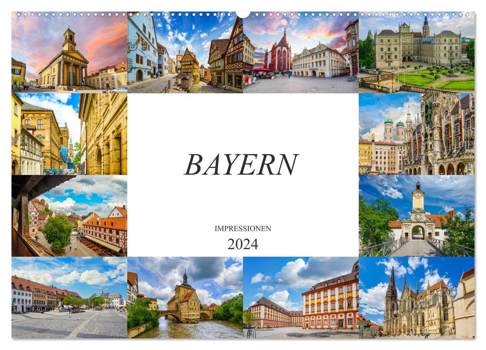 Bayern Impressionen (CALVENDO Wandkalender 2024)
