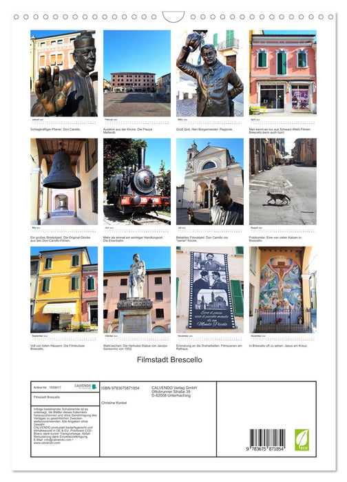 Filmstadt Brescello (CALVENDO Wandkalender 2024)